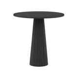 DI Designs Leckford Ribbed Occasional Table | Black Oak