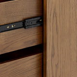 DI Designs Charlton Ribbed Walnut Bedside | 2 Drawer