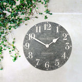 Ghedi Outdoor Wall Clock Arabic Cement — SantoLusso®