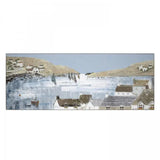 Ghedi Blue Bay View Framed Canvas — SantoLusso®