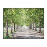 Ghedi Avenue of Trees Framed Canvas — SantoLusso®