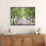 Ghedi Avenue of Trees Framed Canvas — SantoLusso®