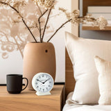 Ghedi Costara Alarm Clock Snowberry White — SantoLusso®