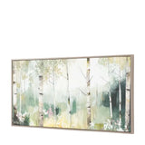 Ghedi Birch and Bloom Framed Canvas — SantoLusso®