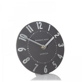 Ghedi Durassi Mantel Clock Graphite Silver — SantoLusso®
