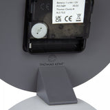 Ghedi Durassi Mantel Clock Graphite Silver — SantoLusso®