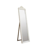 Ghedi Luratti Wood Cheval Mirror White — SantoLusso®