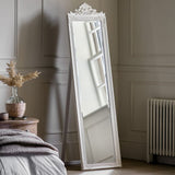 Ghedi Luratti Wood Cheval Mirror White — SantoLusso®