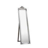 Ghedi Luratti Wood Cheval Mirror Silver — SantoLusso®