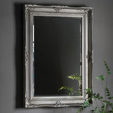 Ghedi Lambrusco Rectangle Mirror Ant Silver — SantoLusso®