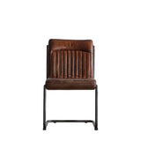 Ghedi Metauro Leather Chair Brown — SantoLusso®