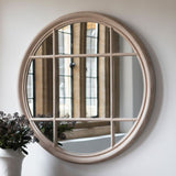 Ghedi Rivetto Round Mirror Clay — SantoLusso®