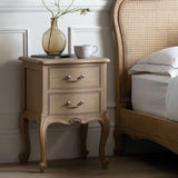 Ghedi Bayas Bedside Table Weathered — SantoLusso®