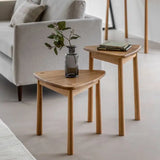 Ghedi Esla Nest of 2 Tables Oak — SantoLusso®