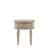 Ghedi Segre Round 1 Drawer Side Table — SantoLusso®