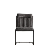 Ghedi Metauro Leather Chair Antique Ebony — SantoLusso®