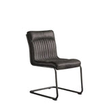 Ghedi Metauro Leather Chair Antique Ebony — SantoLusso®