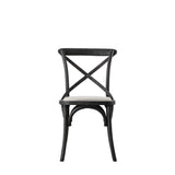 Ghedi Rigard Chair Black Linen (2pk) — SantoLusso®
