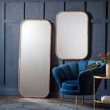 Ghedi Martedi Rectangle Mirror Distressed Champagne — SantoLusso®