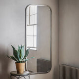 Ghedi Martedi Leaner Mirror Distressed Champagne — SantoLusso®