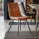 Ghedi Tiervo Brown Chair (2pk) — SantoLusso®
