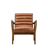 Ghedi Canello Armchair Vintage Brown Leather — SantoLusso®