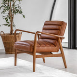 Ghedi Canello Armchair Vintage Brown Leather — SantoLusso®