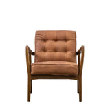 Ghedi Vasenda Armchair Vintage Brown Leather — SantoLusso®