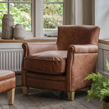 Ghedi Gravina Chair Vintage Brown Leather — SantoLusso®