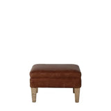 Ghedi Gravina Stool Vintage Brown Leather — SantoLusso®