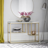 Ghedi Piova Console Table Champagne — SantoLusso®