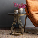Ghedi Neve Side Table Bronze — SantoLusso®