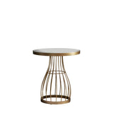 Ghedi Neve Side Table Champagne — SantoLusso®