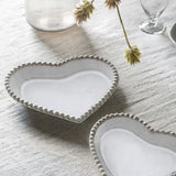 Ghedi Beaded Heart Plate Set of 3 — SantoLusso®