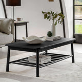 Ghedi Esla Rectangle Coffee Table Black — SantoLusso®