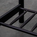 Ghedi Esla Open Wardrobe Black — SantoLusso®