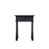 Ghedi Esla 1 Drawer Bedside Black — SantoLusso®