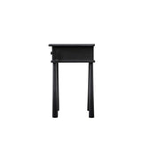 Ghedi Esla 1 Drawer Bedside Black — SantoLusso®