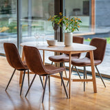 Ghedi Cabrera Oval Dining Table Oak — SantoLusso®