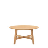 Ghedi Cabrera Round Coffee Table Oak — SantoLusso®