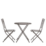 Ghedi Vito Outdoor Bistro Set Ember — SantoLusso®