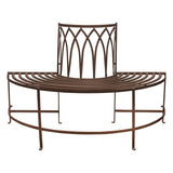 Ghedi Tessa Outdoor Tree Bench Seat Ember — SantoLusso®