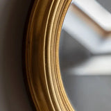 Ghedi Capello Round Mirror Gold — SantoLusso®