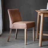 Ghedi Lucetti Chair Brown Leather (2pk) — SantoLusso®