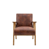 Ghedi Nadarro Armchair Vintage Brown Leather — SantoLusso®