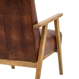 Ghedi Nadarro Armchair Vintage Brown Leather — SantoLusso®