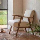 Ghedi Nadarro Armchair Natural Linen — SantoLusso®