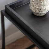 Ghedi Lemina Tray Side Table Black — SantoLusso®