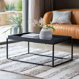 Ghedi Lemina Tray Coffee Table Black — SantoLusso®