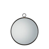 Ghedi Loressa Black Round Mirror Large — SantoLusso®